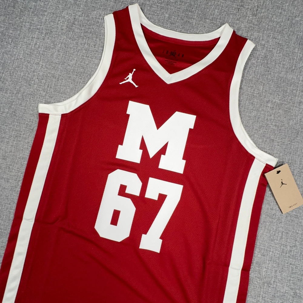 Jordan Morehouse Maroon Tigers #67 Basketball Jersey Mens M Dri-FIT P32818 NEW